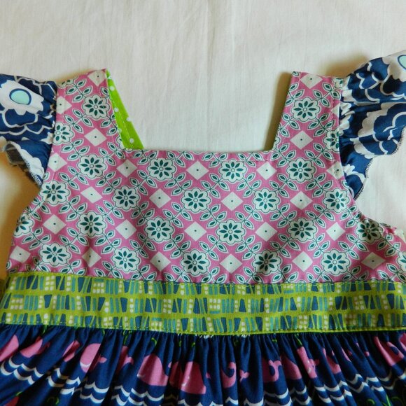 Matilda Jane Platinum Loves Me Dress Pink Whales size 4 - Picture 6 of 8